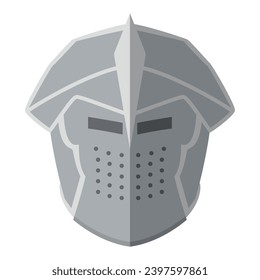 Colored medieval helmet icon Vector illustration