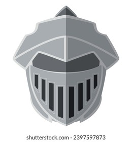 Colored medieval helmet icon Vector illustration