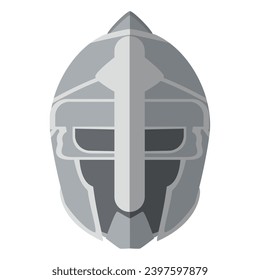 Colored medieval helmet icon Vector illustration