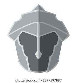 Colored medieval helmet icon Vector illustration