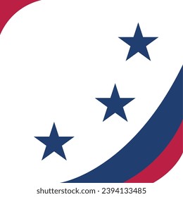 Colored memorial day concept poster Vector illustration