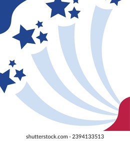 Colored memorial day concept poster Vector illustration