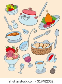 Colored menu elements