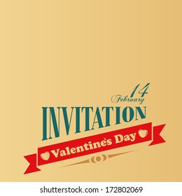 a colored message for valentine day in yellow background