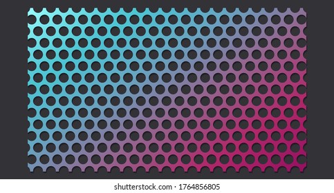 Colored modern background in the form of a sieve on a black background. Web design. User interface. Vector illustration