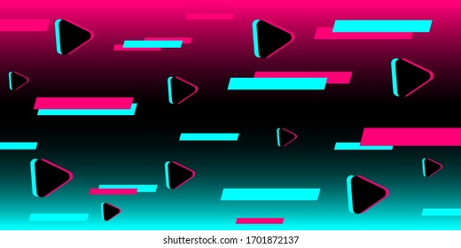 Colored modern background in the style of the social network. Digital background. Stream cover. Social media concept. Vector illustration. EPS10