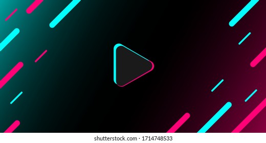 Colored modern background in the style of the social network. Digital background. Stream cover. Social media concept. Vector illustration. EPS10