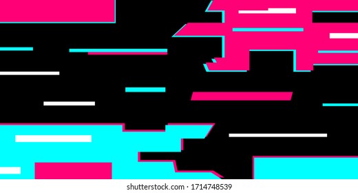 Colored modern background in the style of the social network. Digital background. Stream cover. Social media concept. Vector illustration. EPS10