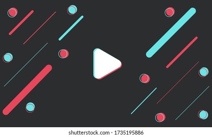 Colored modern background in the style of the social network. Digital background. Stream cover. Social media concept. Vector illustration.