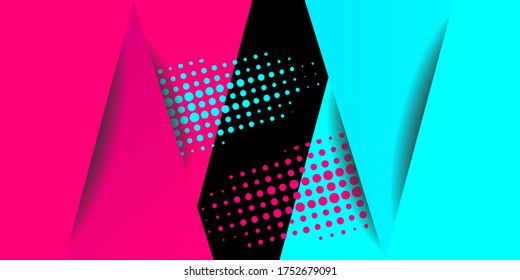 Colored modern background in the style of the social network. Digital background. Stream cover. Social media concept. Vector illustration. EPS10