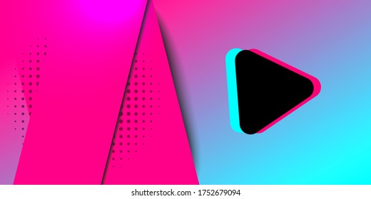 Colored modern background in the style of the social network. Digital background. Stream cover. Social media concept. Vector illustration. EPS10