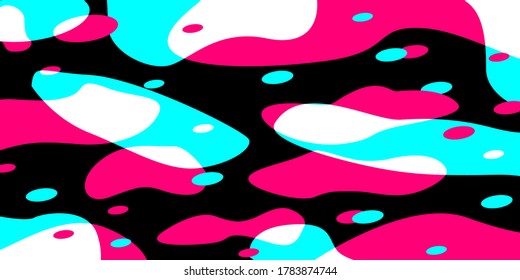 Colored modern background in the style of the social network. Digital background. Stream cover. Social media concept. Vector illustration. EPS10