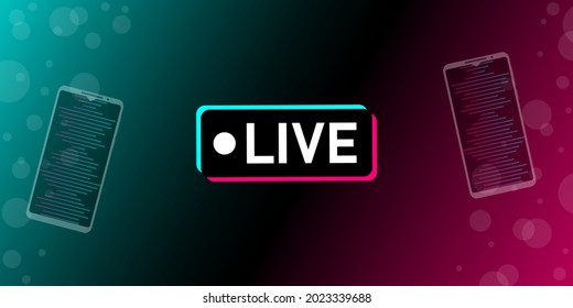 Colored modern background in the style of the social network. Digital background. Stream cover. Social media concept. Vector illustration. EPS10