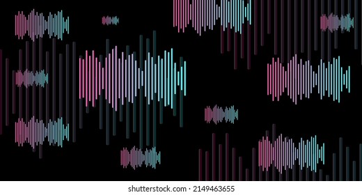 Colored modern background in the style of the social network. Digital background. Stream cover. Social media concept. Vector illustration. EPS10