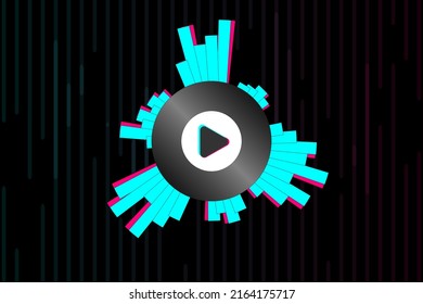 Colored modern background in the style of the social network. Digital background. Stream cover. Social media concept. Vector illustration. EPS10