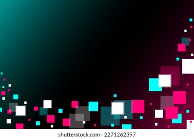 Colored modern background in the style of the social network. Digital background. Stream cover. Social media concept. Seamless pattern. Vector illustration. EPS10