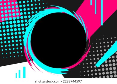 Colored modern background in the style of the social network. Digital background. Stream cover. Social media concept. Vector illustration. EPS10