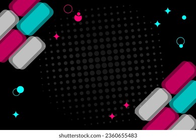 Colored modern background in the style of the social network. Digital background. Stream cover. Social media concept. Vector illustration. EPS10