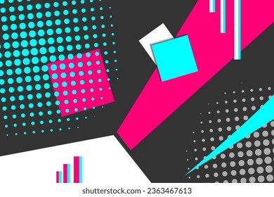 Colored modern background in the style of the social network. Digital background. Stream cover. Social media concept. Vector illustration. EPS10