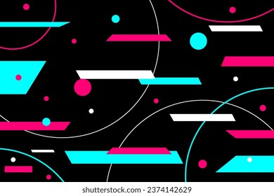 Colored modern background in the style of the social network. Digital background. Stream cover. Social media concept. Vector illustration. EPS10