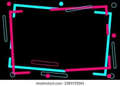 Colored modern background in the style of the social network. Digital background. Stream cover. Social media concept. Vector illustration. EPS10