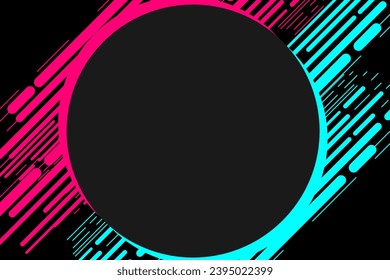 Colored modern background in the style of the social network. Digital background. Stream cover. Social media concept. Vector illustration. EPS10