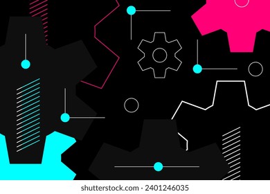 Colored modern background in the style of the social network. Digital background. Stream cover. Social media concept. Vector illustration. EPS10