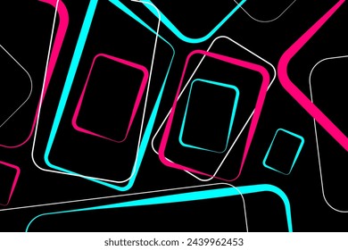 Colored modern background in the style of the social network. Digital background. Stream cover. Social media concept. Vector illustration. EPS10