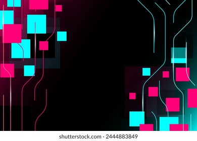 Colored modern background in the style of the social network. Digital background. Stream cover. Social media concept. Vector illustration. EPS10