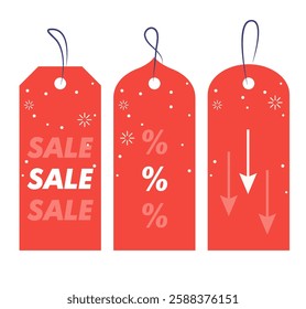 Colored modern minimal price tag template. All layered and grouped. Vector.