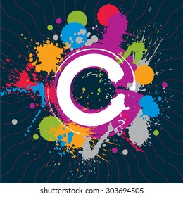 Colored modern vector acrylic wallpaper, eps8 blob seamless pattern painted with ink brush, muddled background with graffiti shapes, expressive graphic illustration.