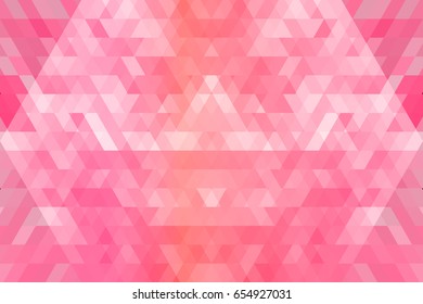 Colored mosaic background consisting of triangles