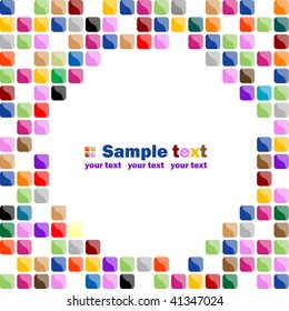Colored mosaic background. Vector-Illustration