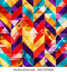 Mosaico de colores. Patrón geométrico sin fisuras.