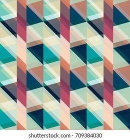 Colored mosaic seamless pattern