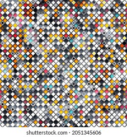 Colored mosaic seamless pattern. Eps 10 vector file.