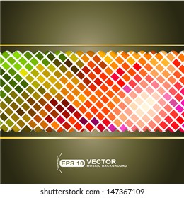 colored mosaic shape cover presentation