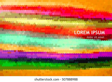colored mosaic. Vector