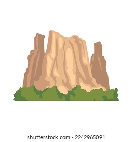 diseño de montaña colorido sobre blanco