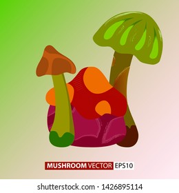


colored mushroom vector Illustration Eps 10