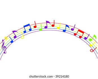 colored music background