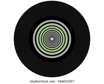 Colored music vinyl record