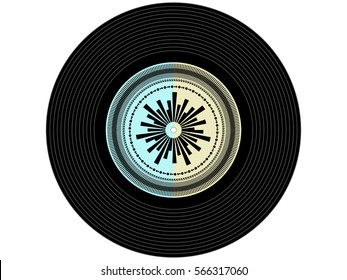 Colored music vinyl record