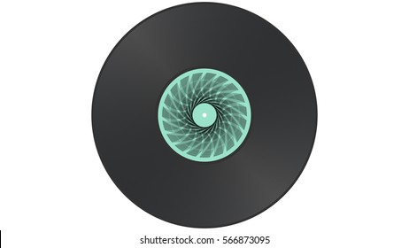 Colored music vinyl record