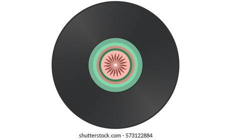 Colored music vinyl record