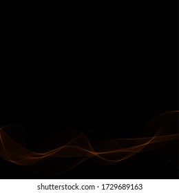 colored neon wave. Abstract vector lines. presentation template