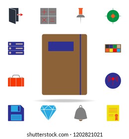 colored notebook icon. web icons universal set for web and mobile