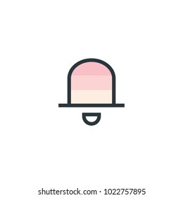 colored notification icon vector