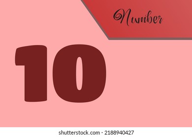 Colored Number vector illustration suitable for multiple purpose