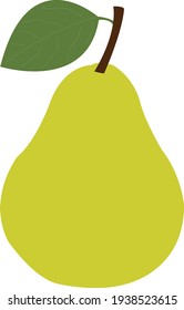 colored object vector pear drawing